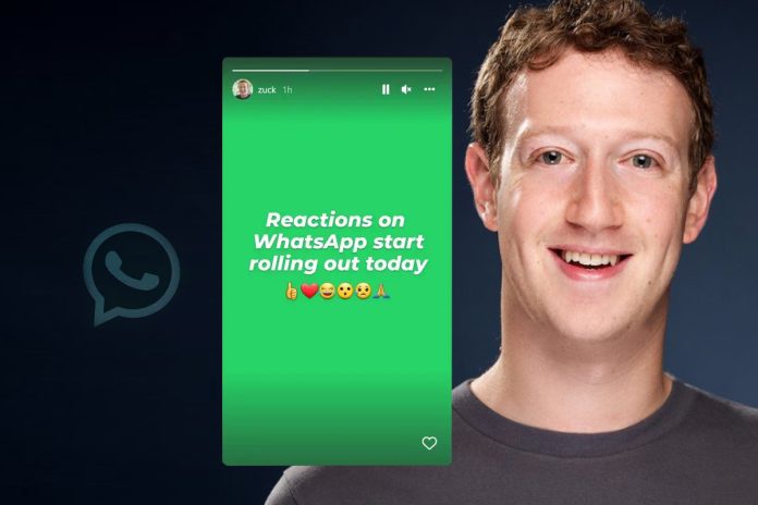 Reactions on WhatsApp