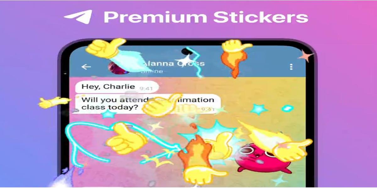 Telegram premium features to try- Unique Stickers