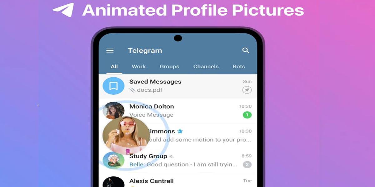 Telegram premium features to try- Premium Animated Profile Pictures