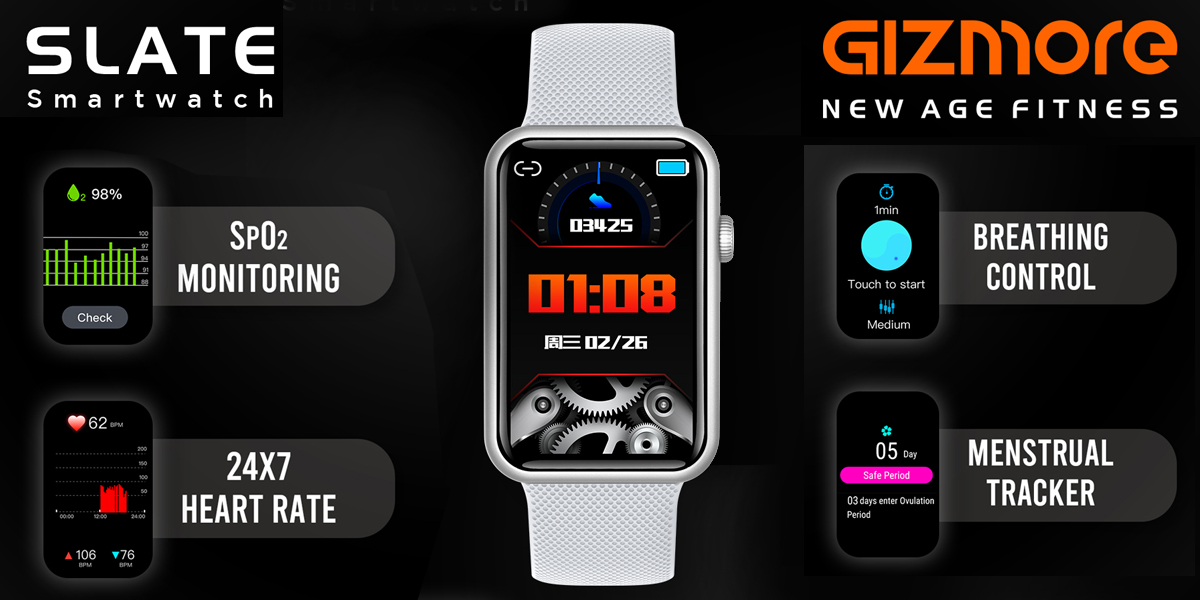 Gizmore slate smartwatch women