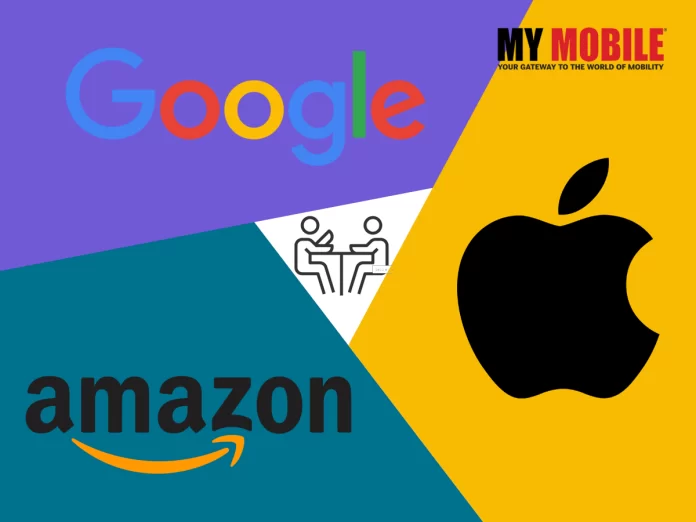 Apple, Google, and Amazon