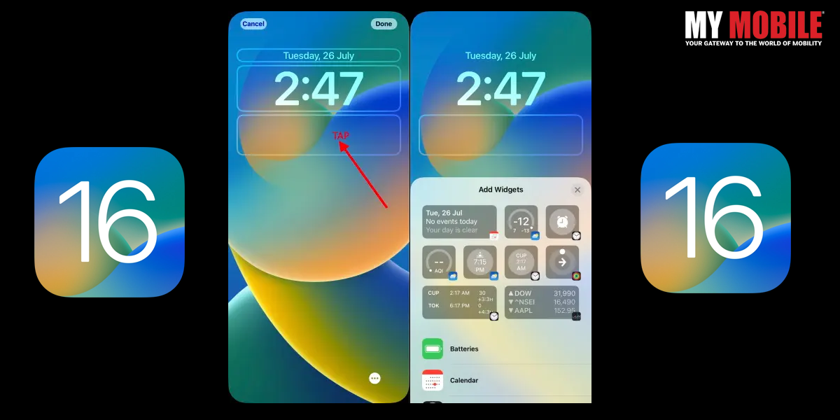 iPhone Lock Screen in iOS 16