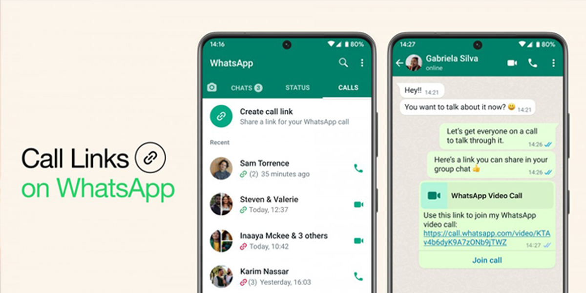 WhatsApp call links