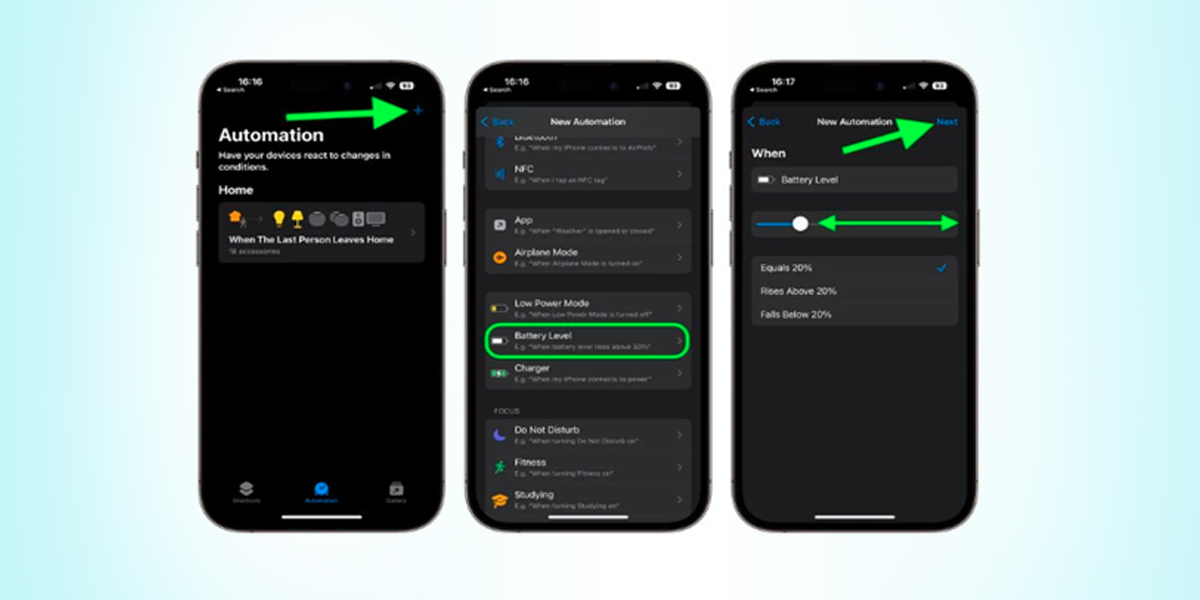 Steps to Automate the Low Power Mode