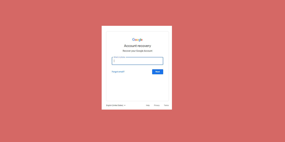 Recover Gmail Account