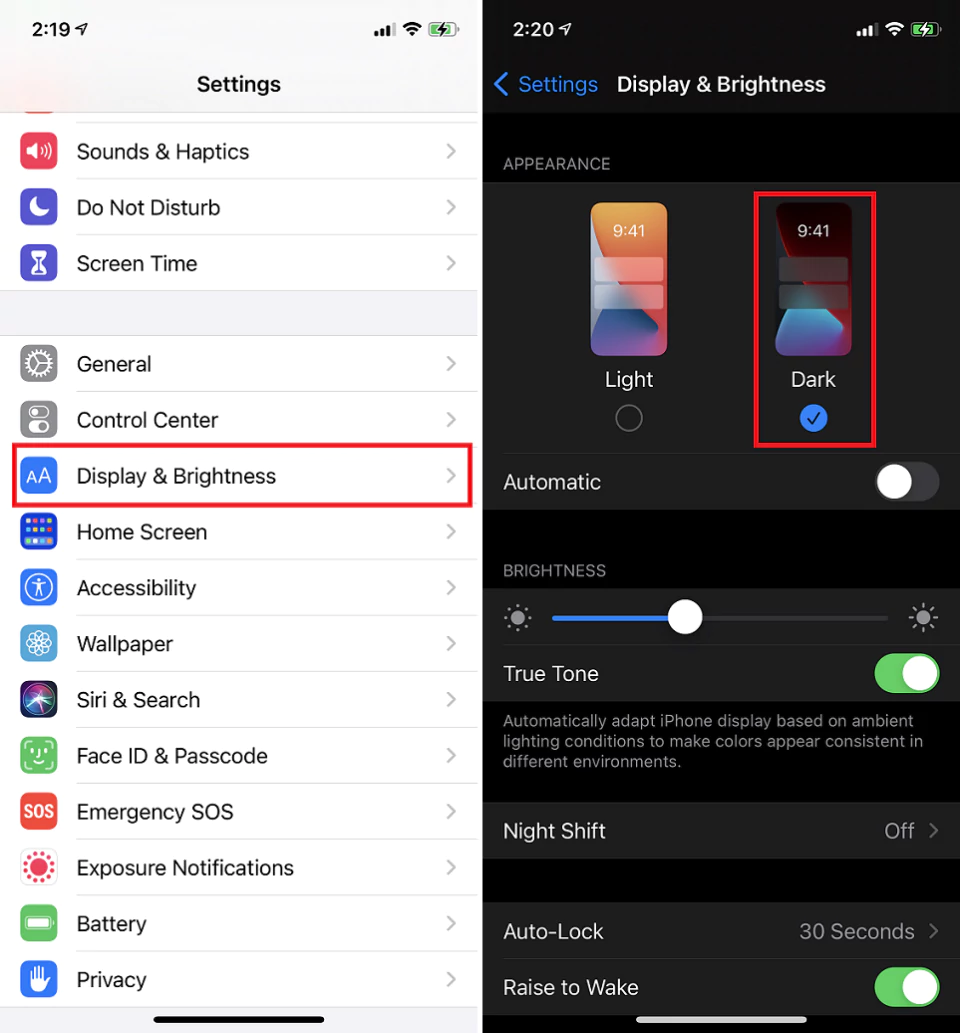 How to Enable Dark Mode on an iPhone