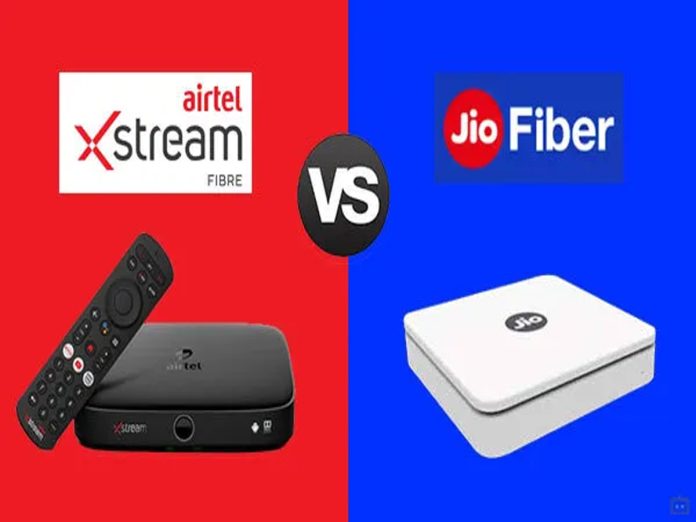 Airtel and Jio broadband Plan