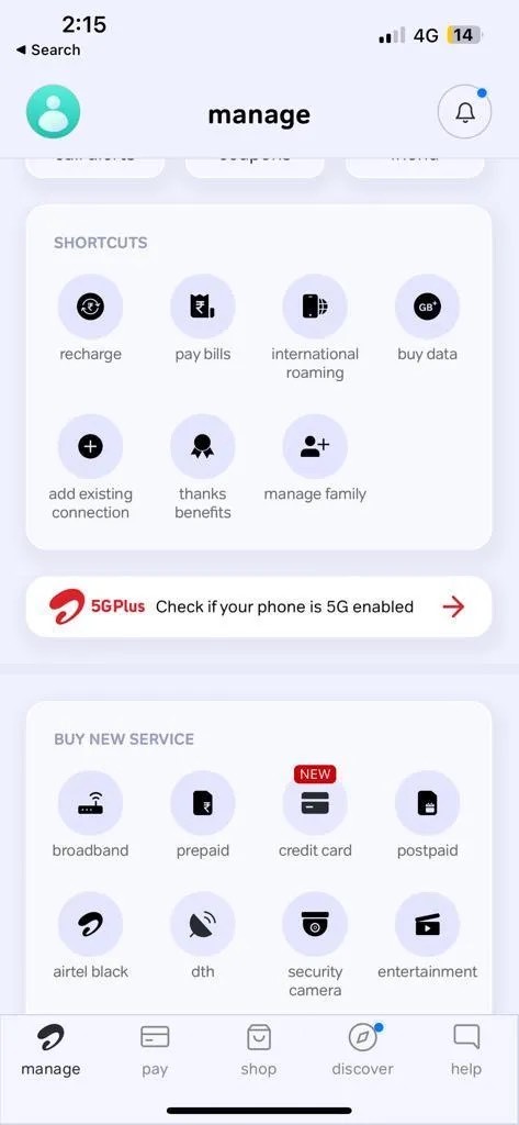 Airtel Thanks app