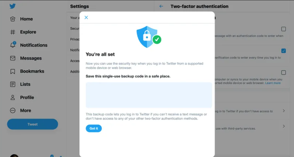 What is Twitter Multi-factor Authentication