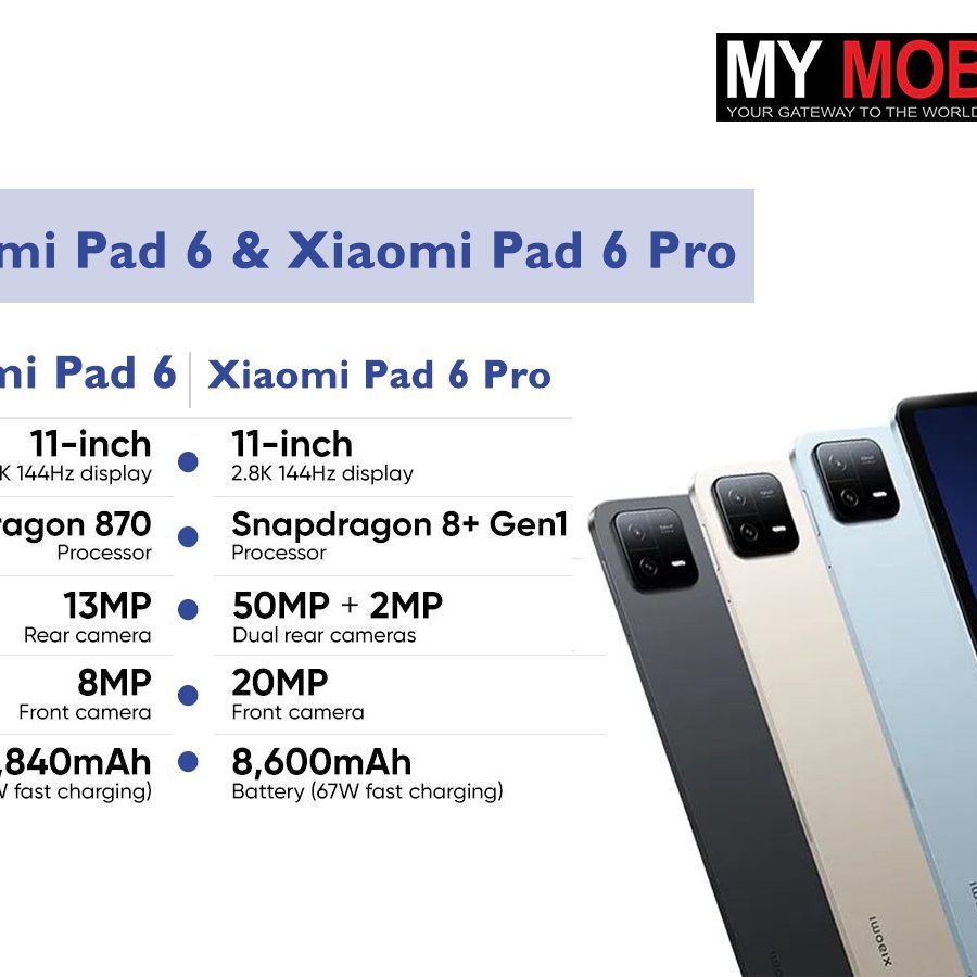 Xiaomi Pad 6, Pad 6 Pro with Snapdragon chipsets, up to 67W