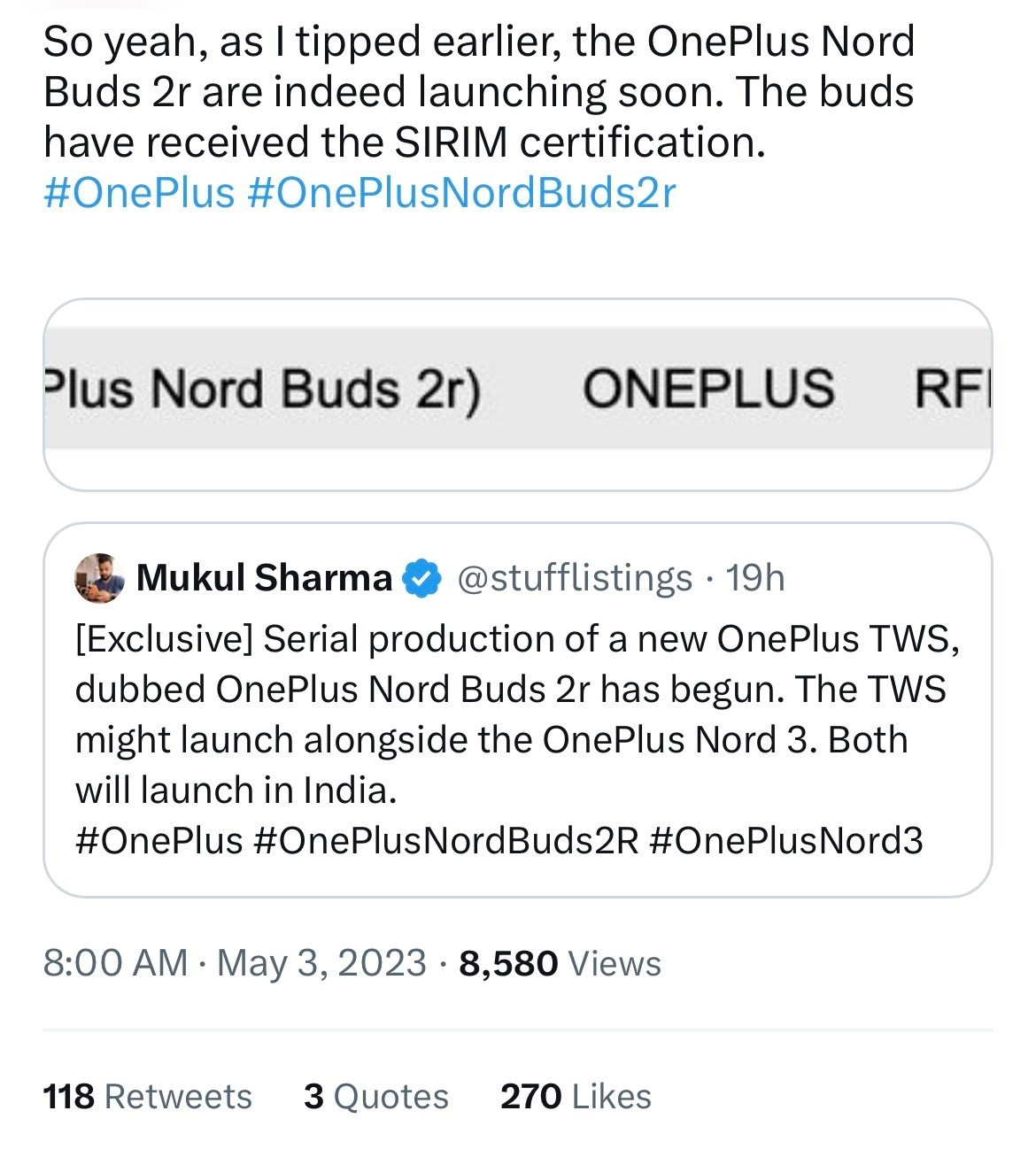 OnePlus Nord Buds 2R