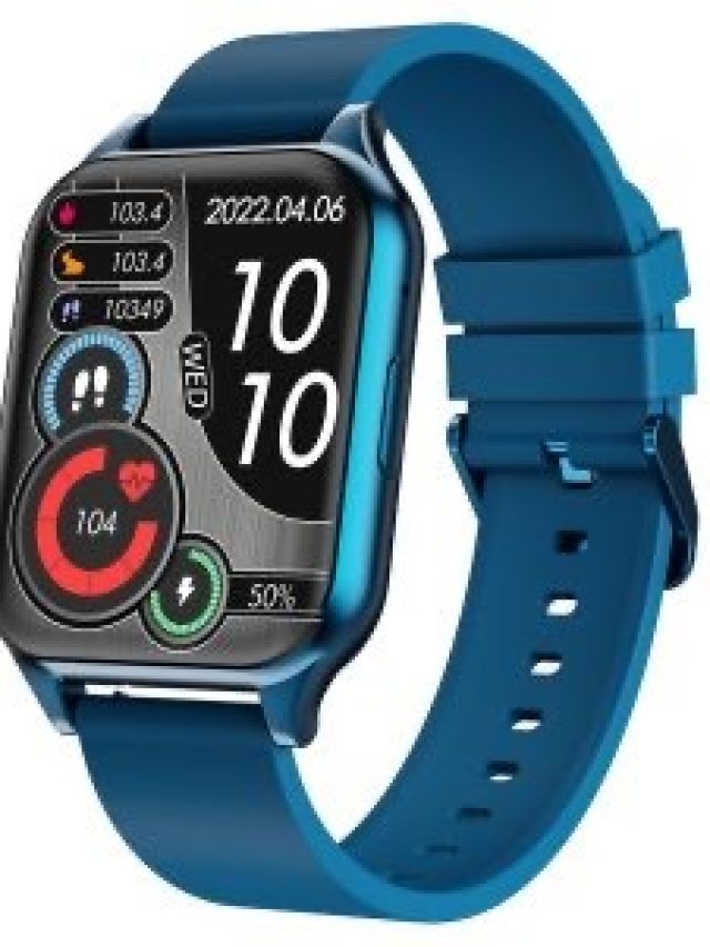 Gizmore GizFit Glow Z Smartwatch with curved AMOLED display, 15 days