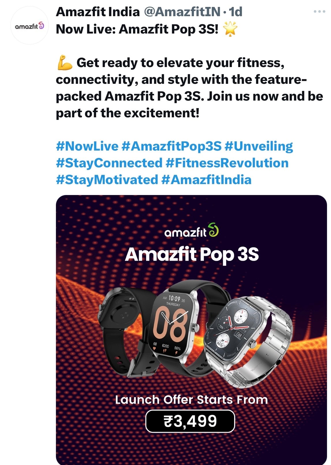 Amazfit Pop 3S