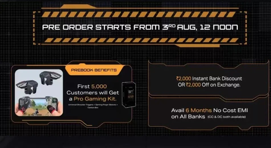 Infinix GT 10 Pro Pre Orders Begins Aug 3rd in India