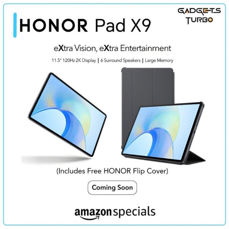 Honor Pad X9 Amazon Listing