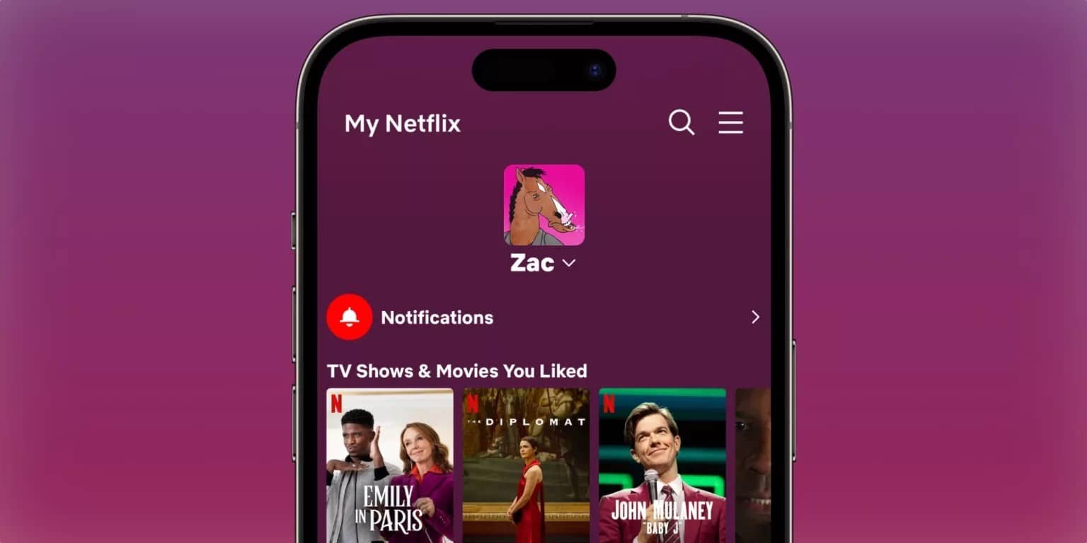 My Netflix on iOS