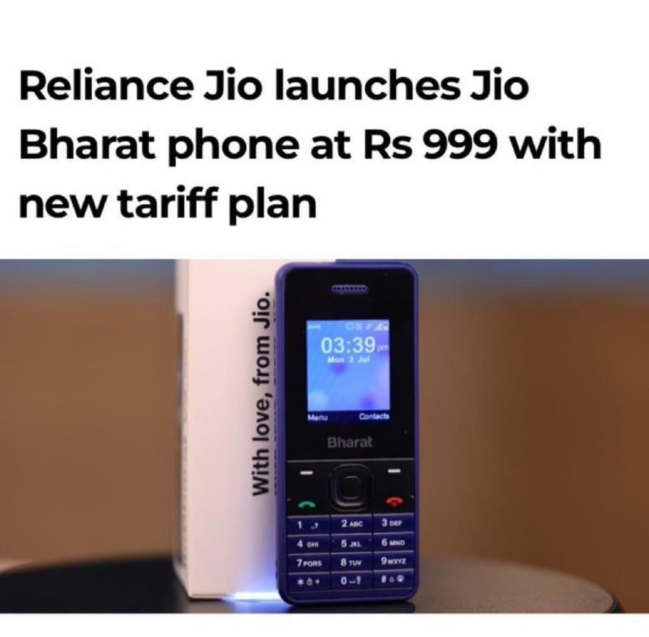 Jio Bharat plans
