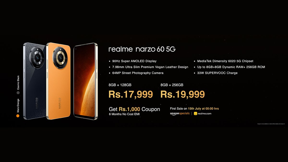 Realme Narzo 60 5G - Price and Availability