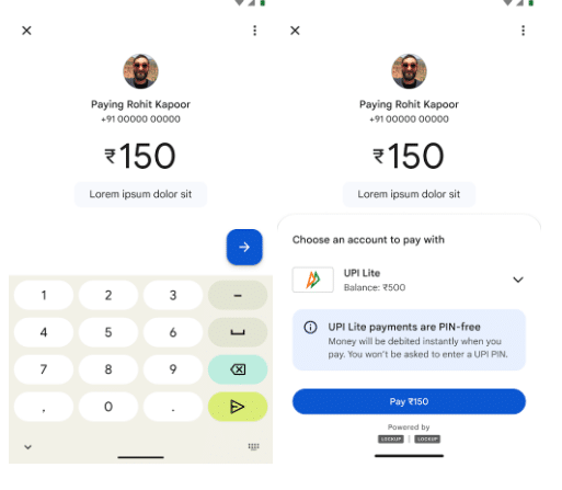 payment with UPI Lite