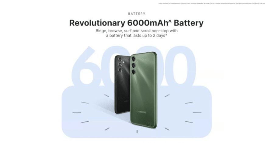 Samsung Galaxy F34 Revolutionary Battery