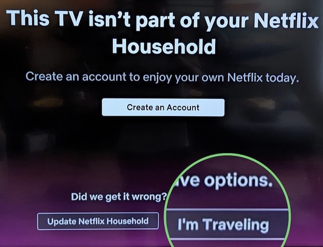 Registering for Netflix Household