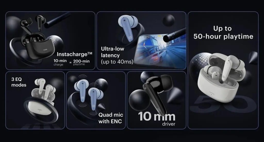 Noise Buds VS102 Neo, Noise Buds VS106 Specifications, Features