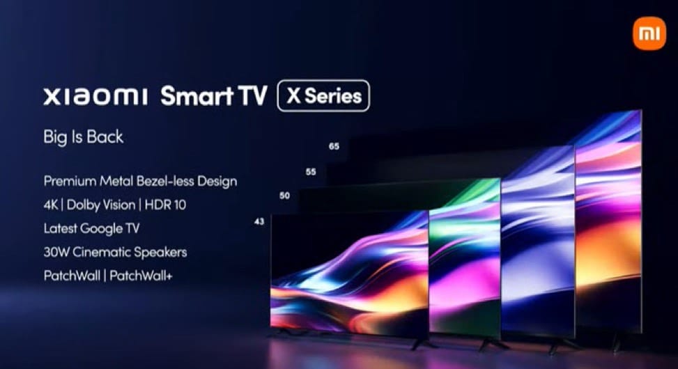Xiaomi X Series 4K Smart TVs 