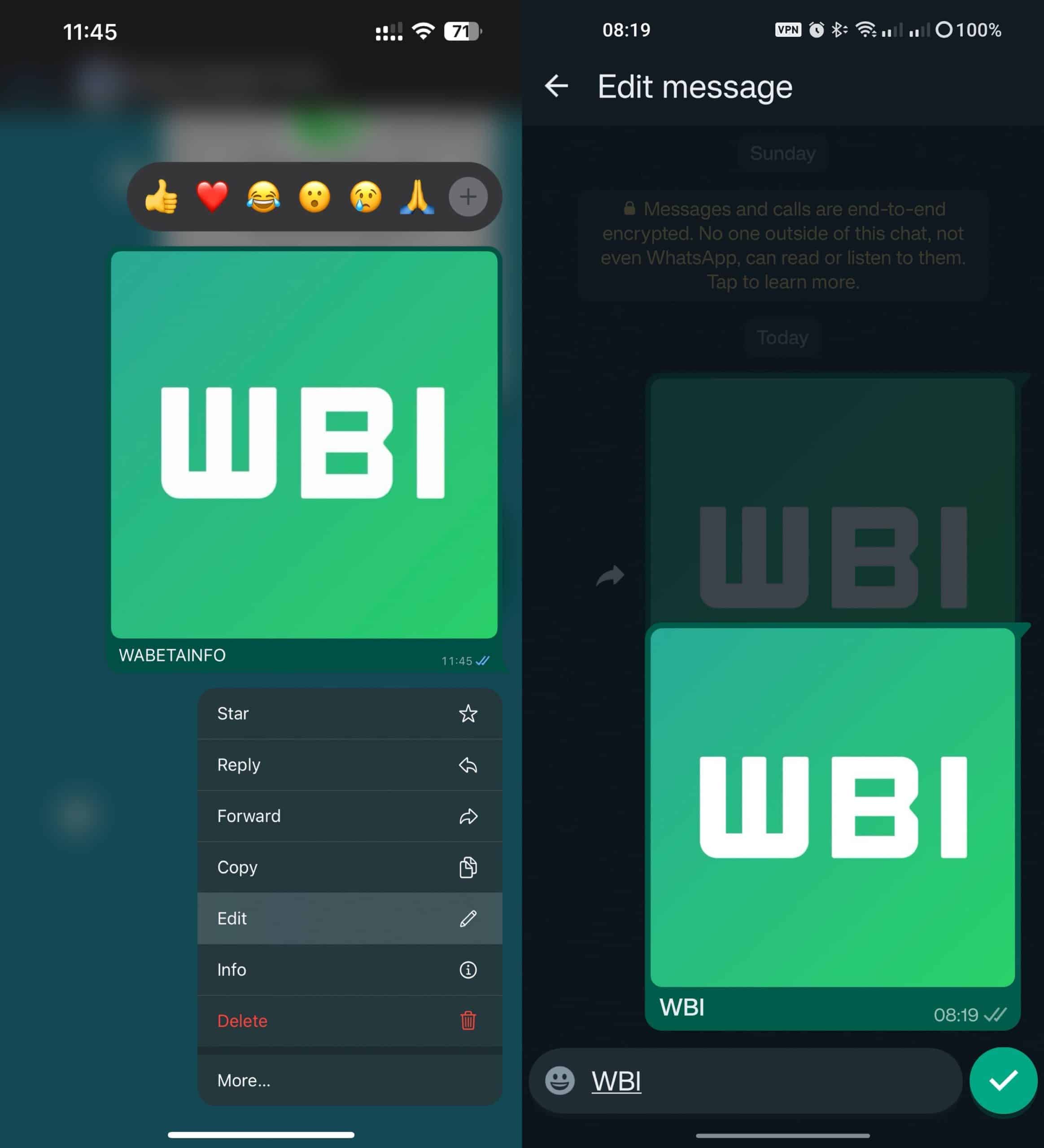 Additional Features: Edit Captions and Messages