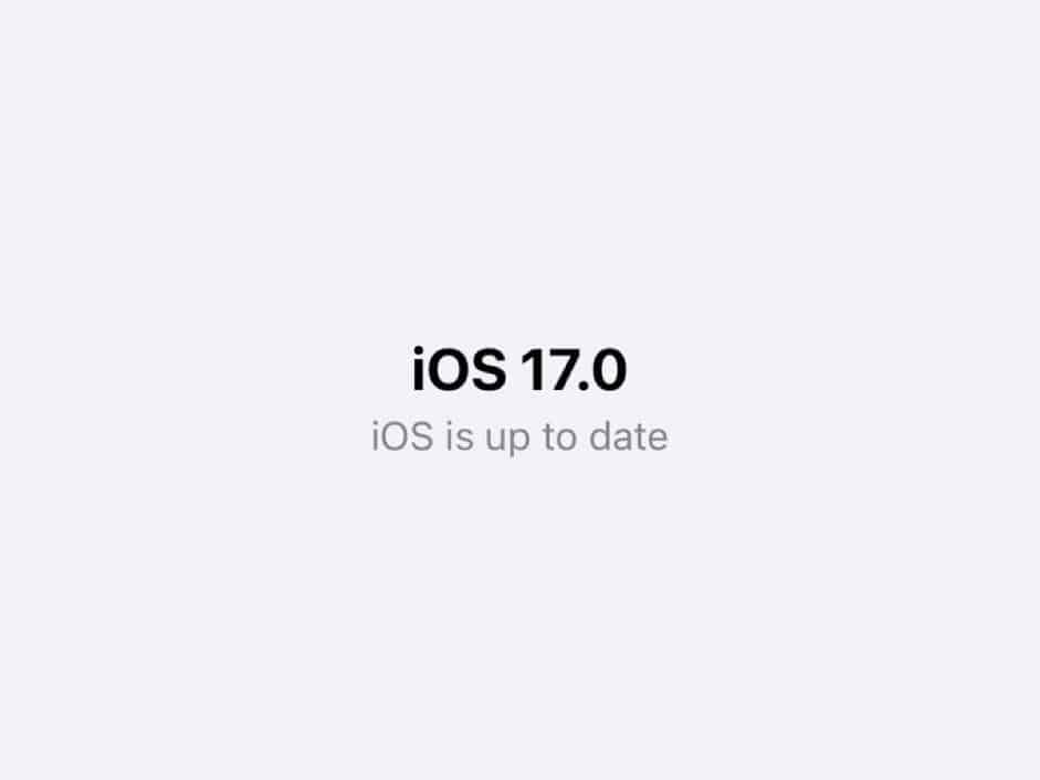 Welcome Change in iOS 17