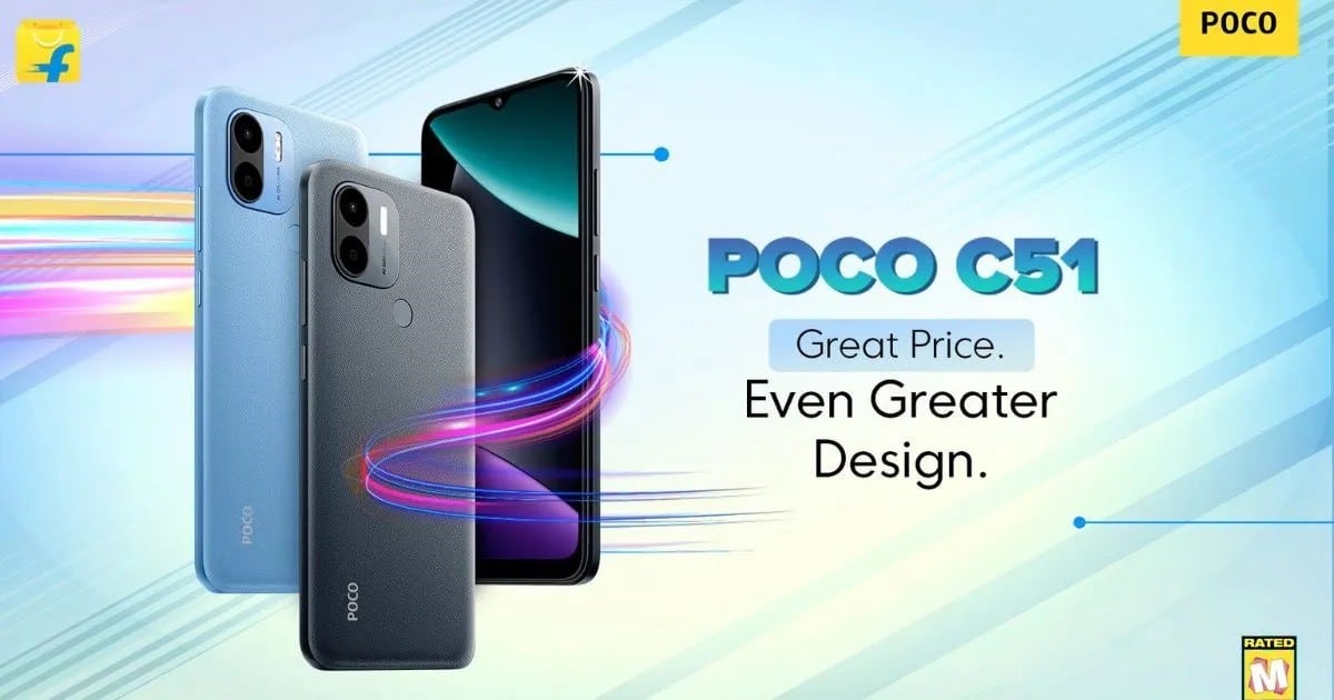 Poco C51 is an entry-level smartphone featuring a 6.52-inch LCD HD+ display
