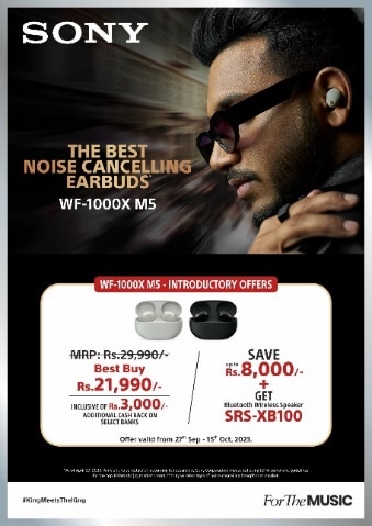 Sony WF-1000XM5 TWS Earbuds Price and Availability