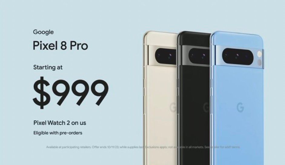 Google Pixel 8 Pro: Pricing