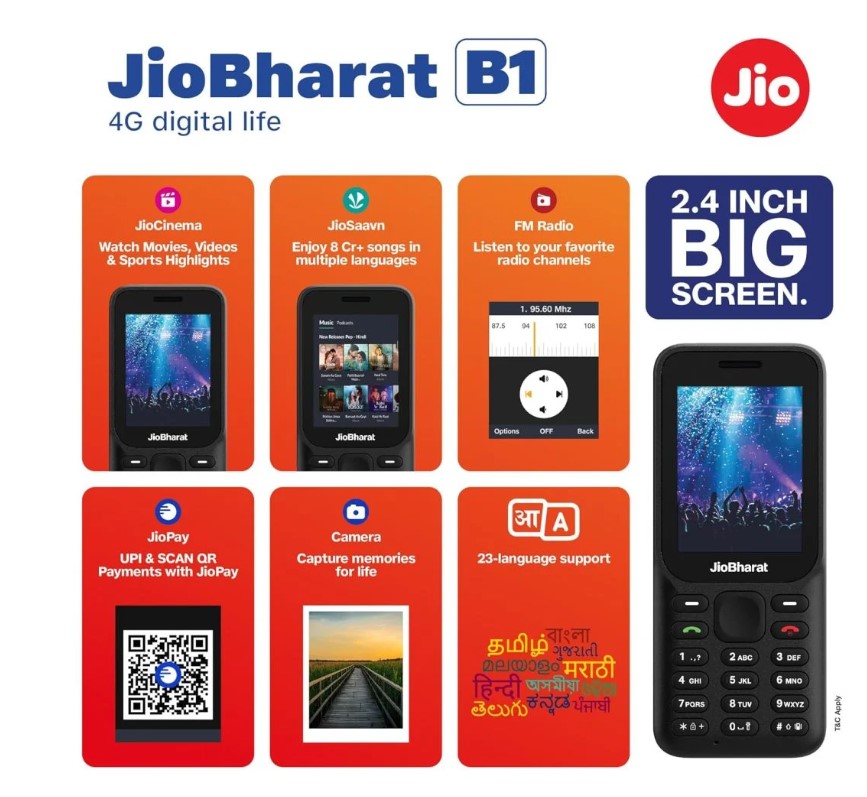 Key Specs of JioBharat B1