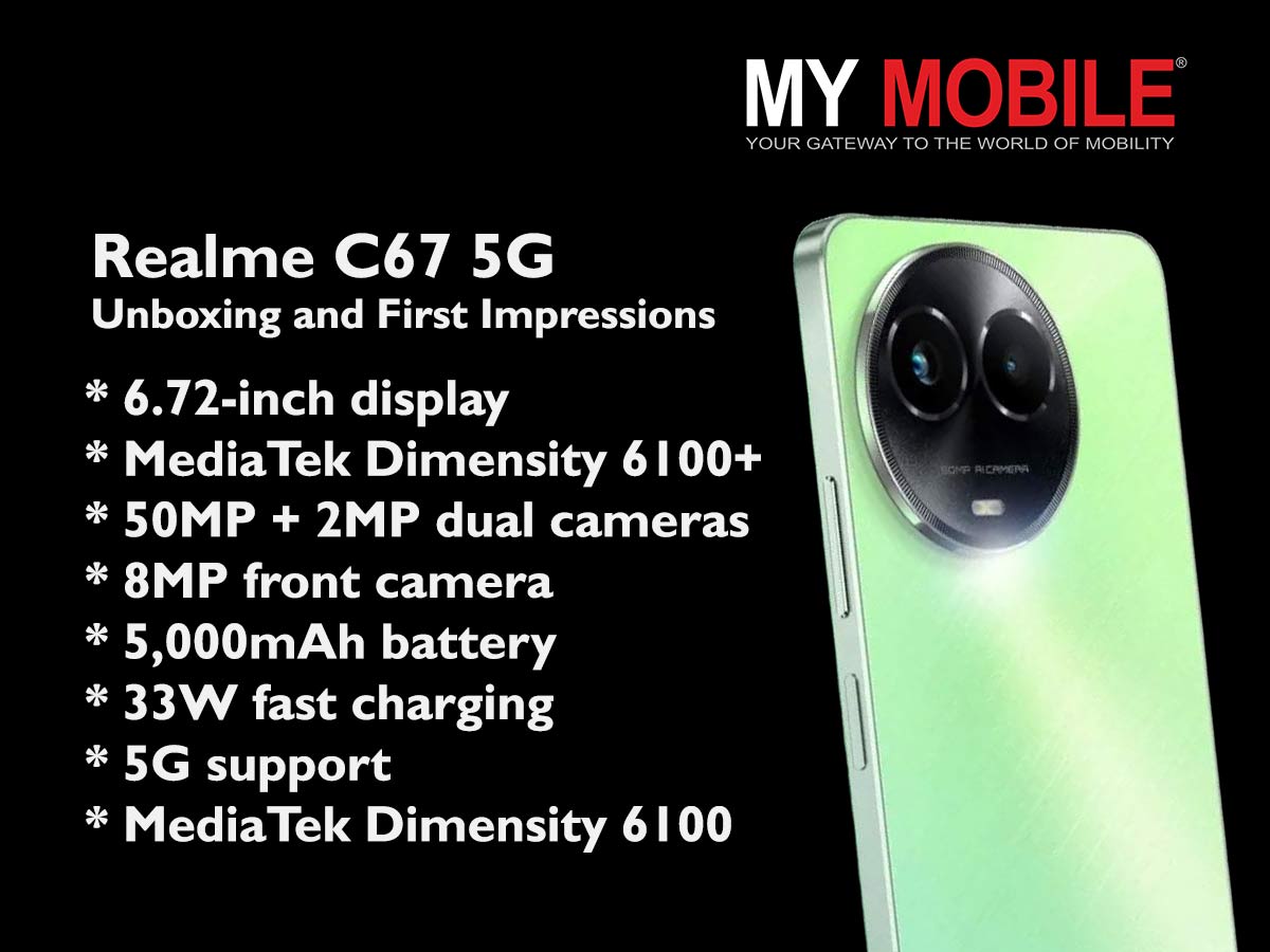 Realme C67 5G With Dimensity 6100 SoC And 5,000 mAh Battery