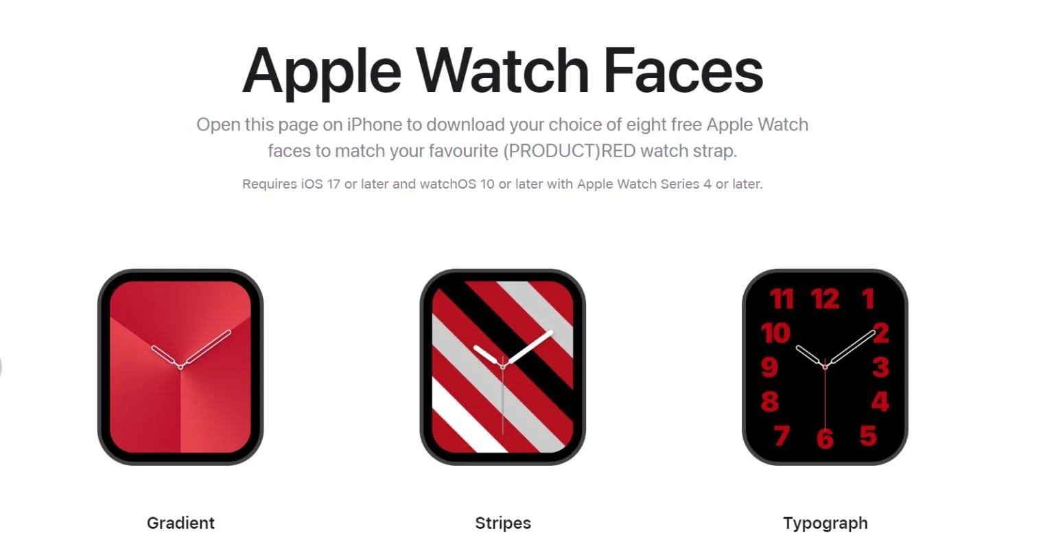 New Watch Faces for World AIDS Day