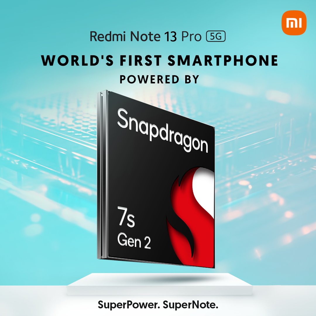 Redmi Note 13 Pro chipset: Snapdragon 7s Gen 2 SoC