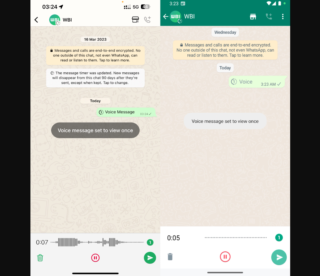 WhatsApp Introduces View Once Voice Messages for Enhanced Privacy