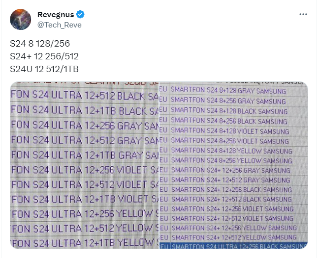 Galaxy S24 Series: Variants and Colours