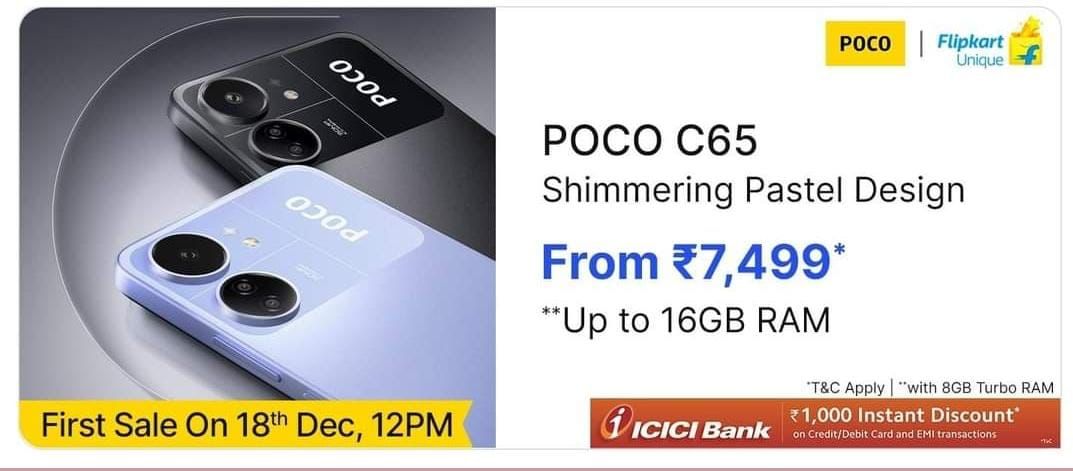 Poco C65: Pricing and Availability