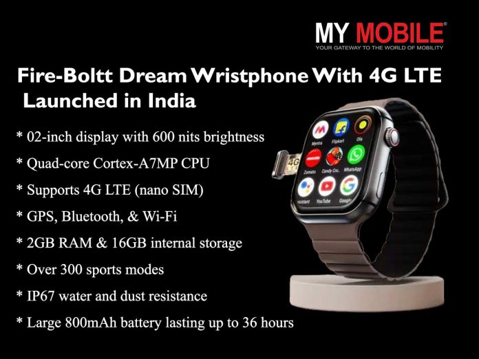 Fire-Boltt Dream Wristphone Fire-Boltt Dream Wristphone