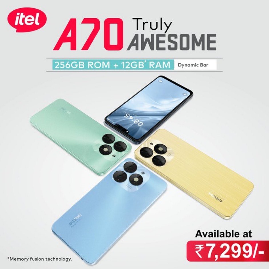 itel A70: Price in India, Launch Offers, and Availability