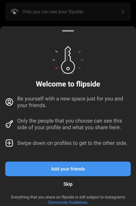 What is Flipside on Instagram?