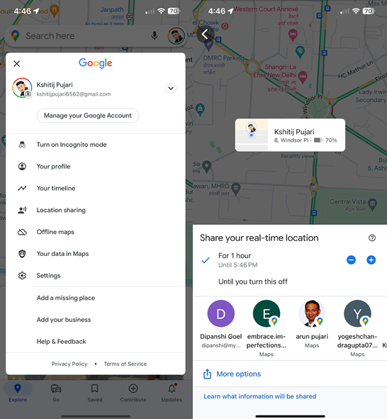How To Enable Live Location Sharing on Google Maps