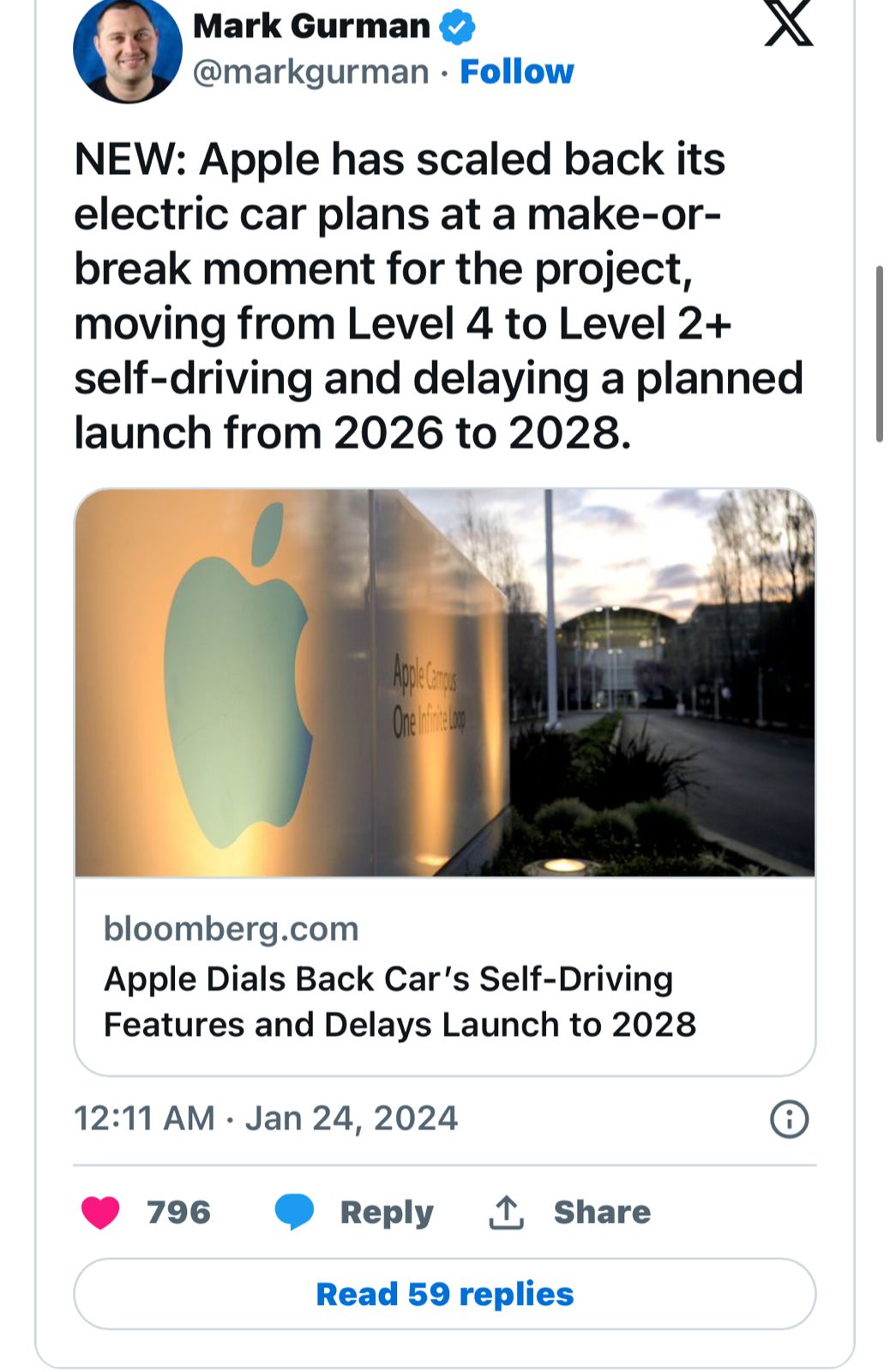 Apple Car: Project Titan Reportedly Gears Up for EV Market Entry by 2028