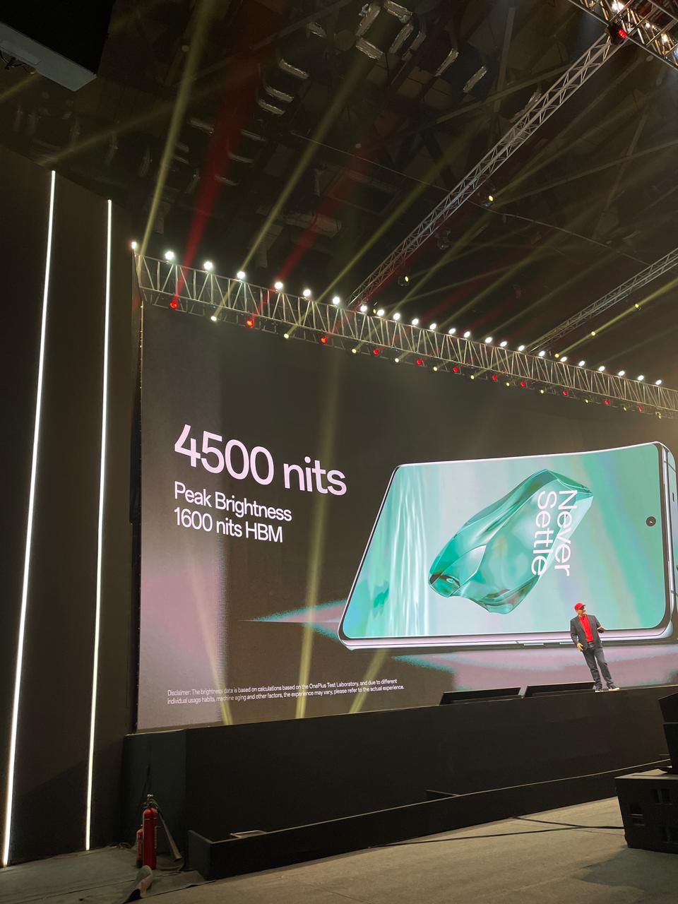 4,500 nits of peak brightness on the OnePlus 12 series