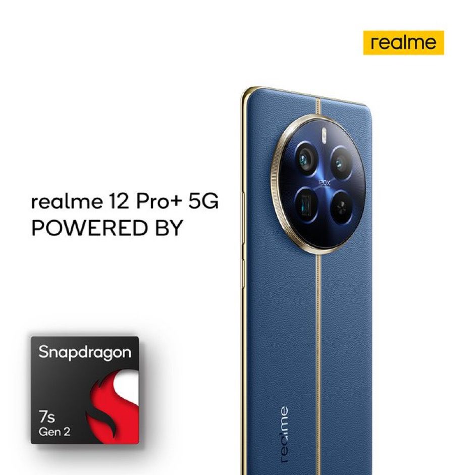 Realme 12 Series:Qualcomm Snapdragon 7s Gen 2 chipset