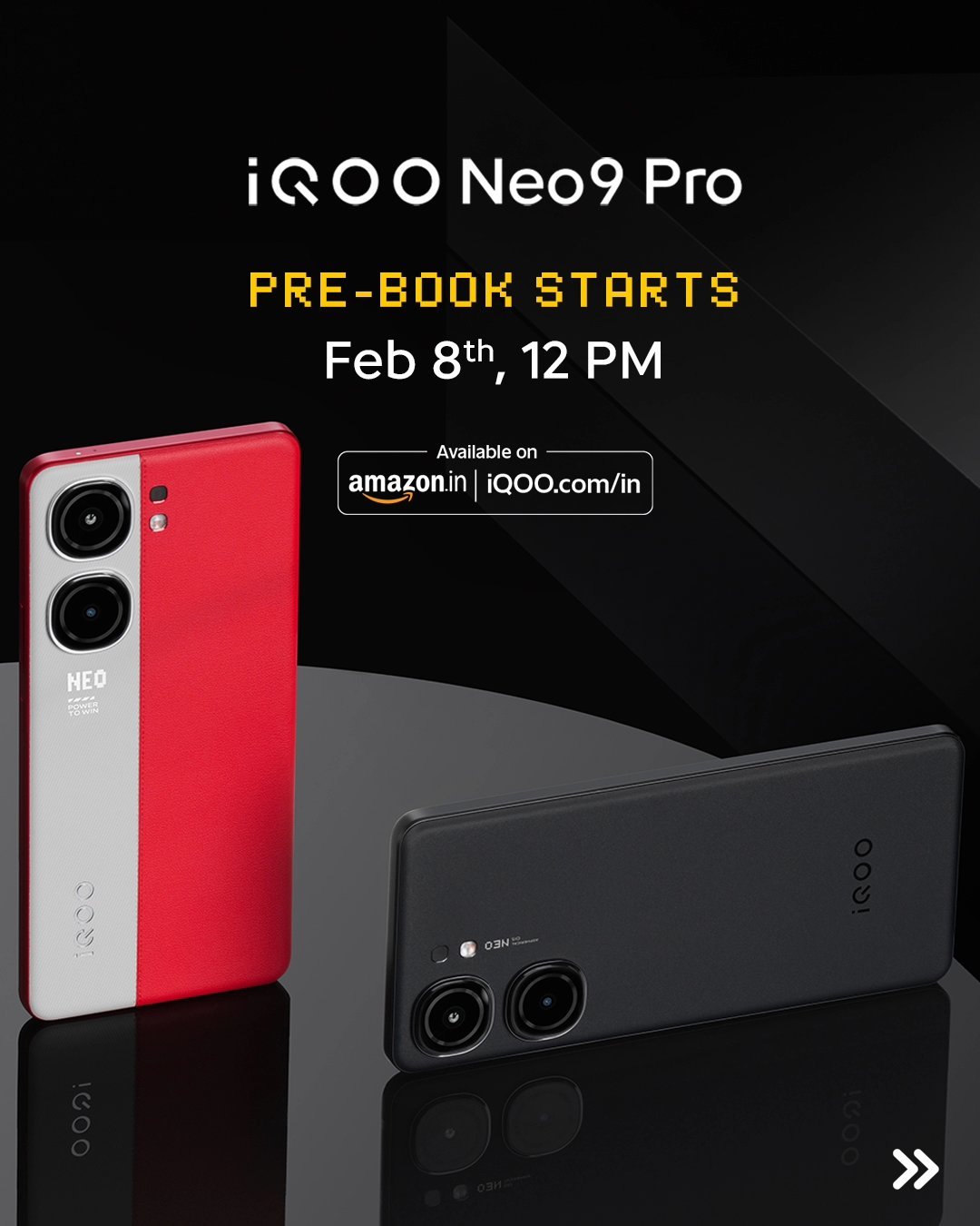 iQOO Neo 9 Pro Pre-Bookings To Start From February 8th Ahead of Launch: