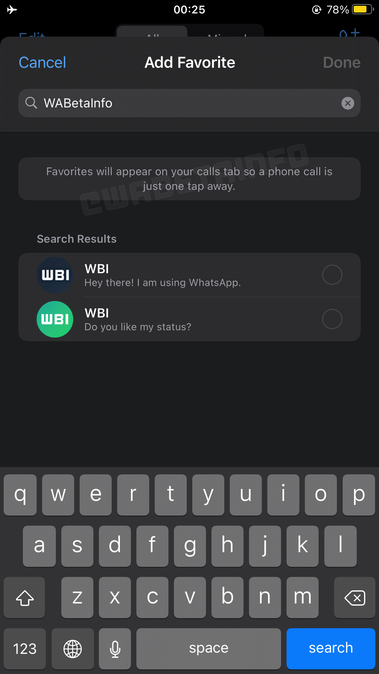 WhatsApp beta for iOS reveals plans to introduce a 'favourites' feature for contacts
