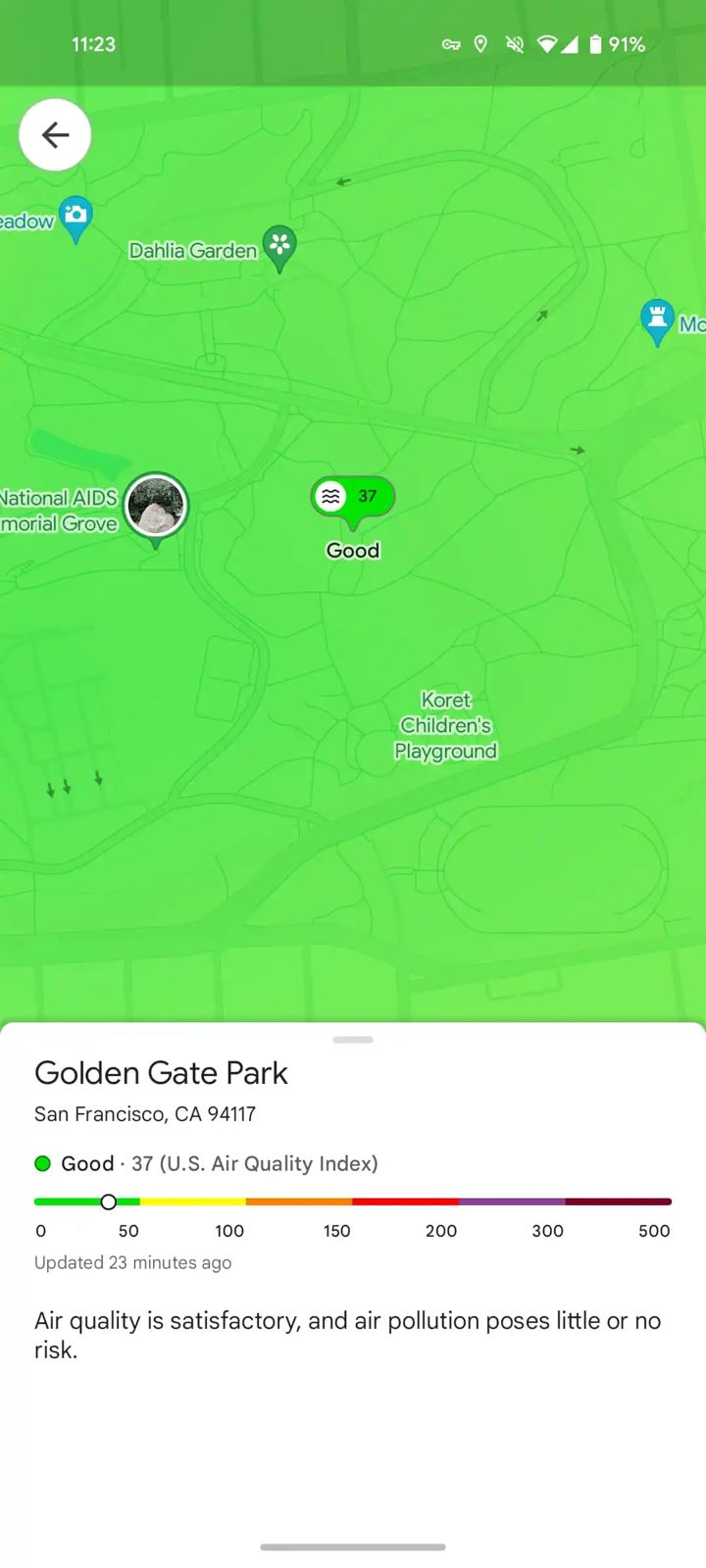 Google Maps for Android Now Features Real-Time Weather and AQI Updates
