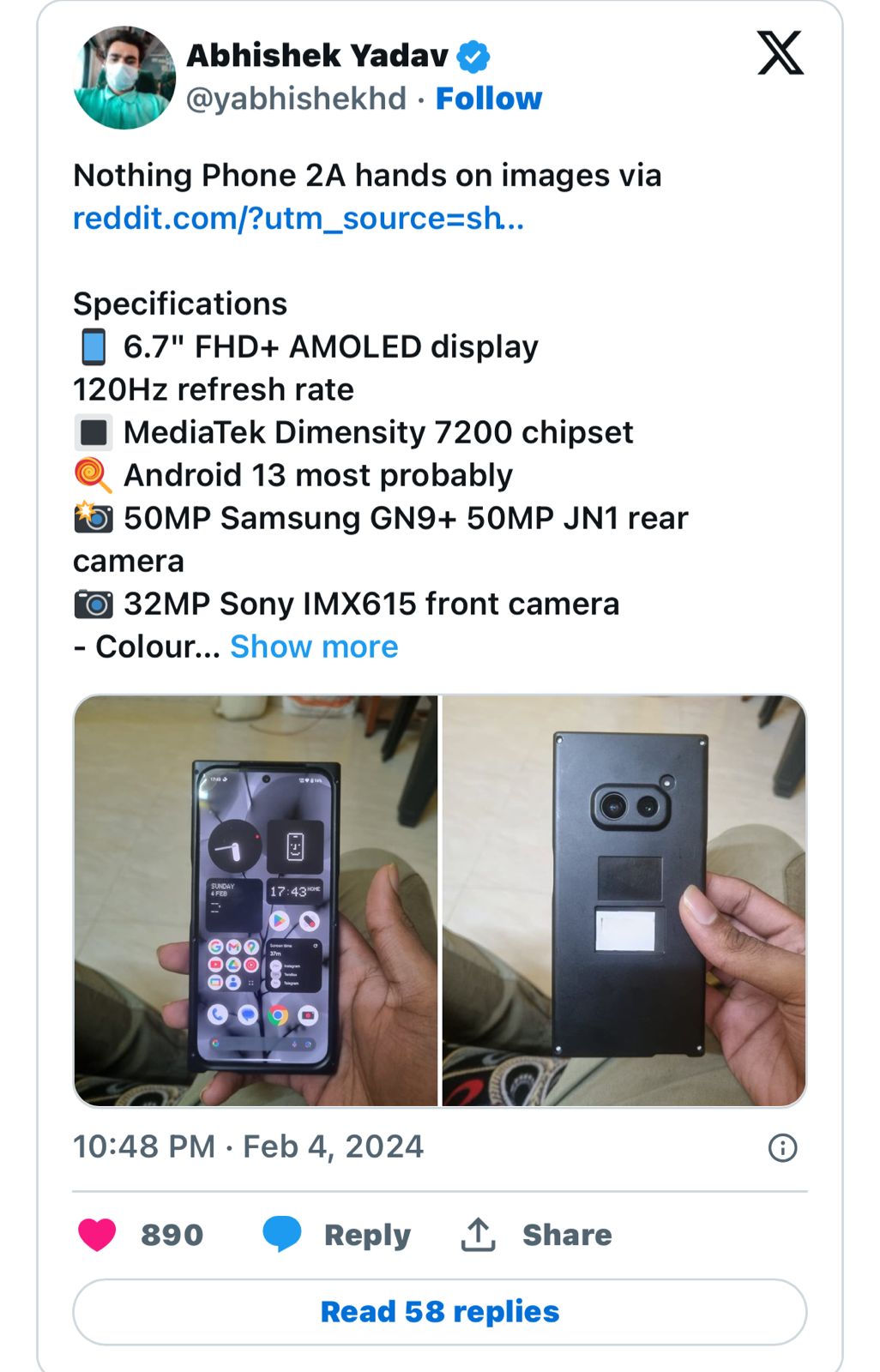 Nothing Phone (2a) Design Confirmed: Glyph Interface Returns Amidst Leaks